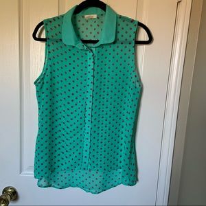 Enlin Polka Dot Top